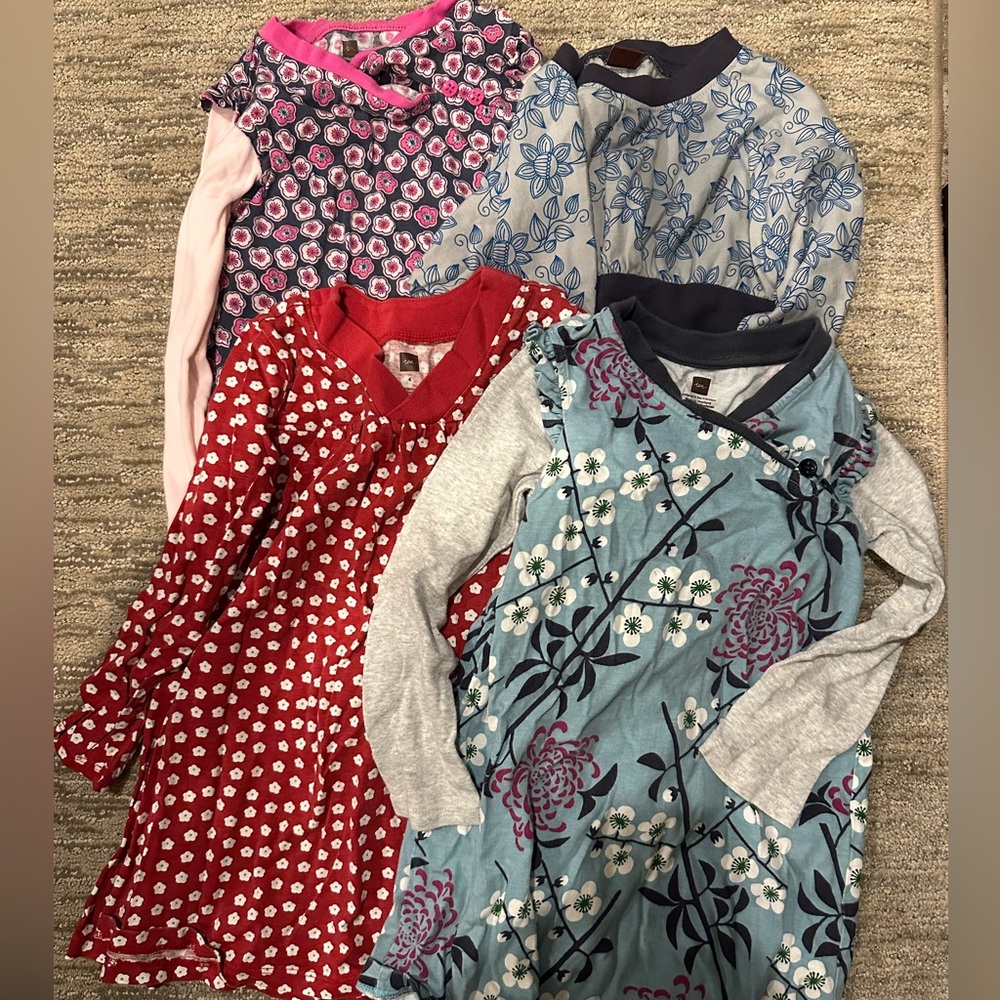 Tea Collection girls size 4 super cute set